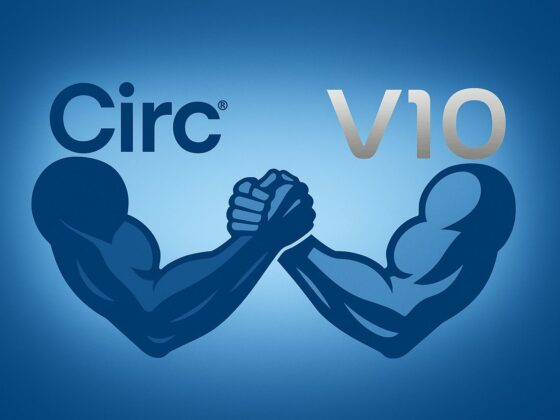 Arms locking together in partnership representing working together by CIrc and Vector10